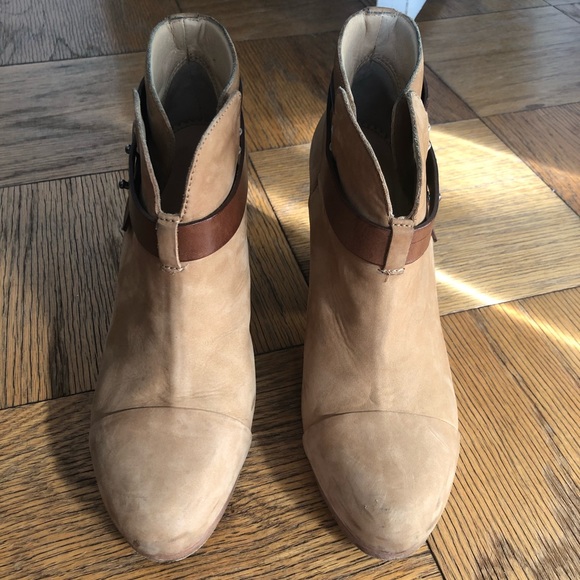Rag & bone camel suede harrow booties, size 39.5 - Picture 9 of 13